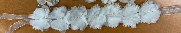 MONNY Blüten-Haarband ecru