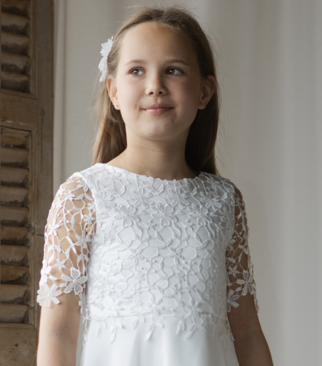 MONNY Kommunionkleid KANT K. MOUW 26-07 lang ecru