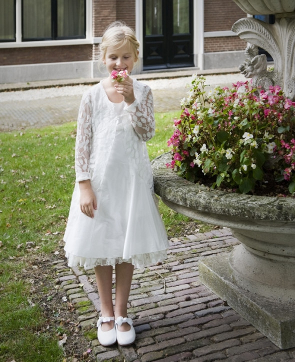 MONNY Set Kommunionkleid mit Bolero ROK/KANT ecru streep MONNY Set Kommunionkleid mit Bolero ROK/KANT ecru streep