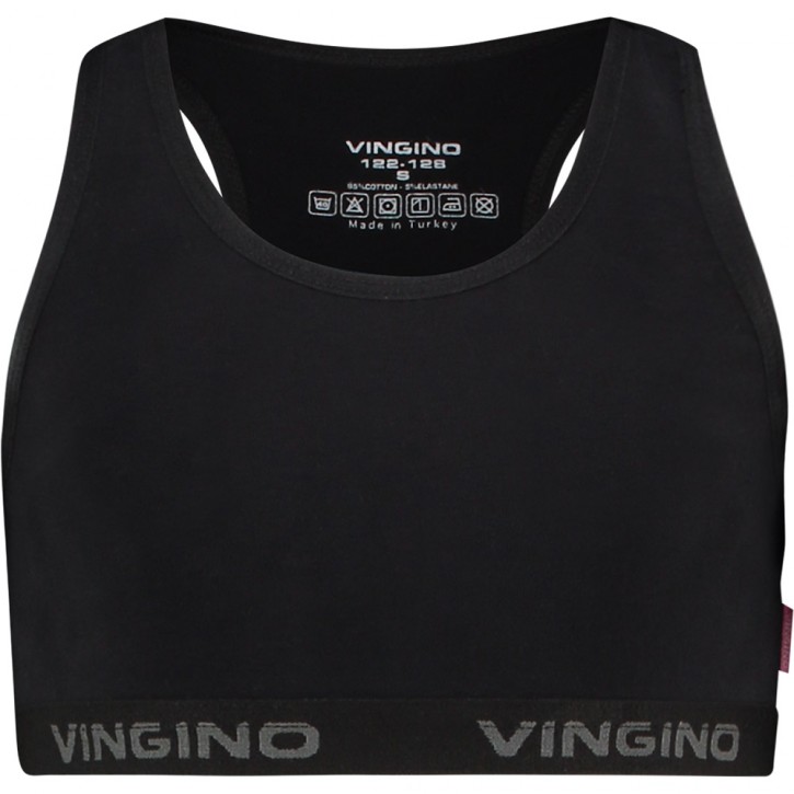 Vingino Basic Racer-Top/Bra/Bustier black Vingino Basic Racer-Top/Bra/Bustier black