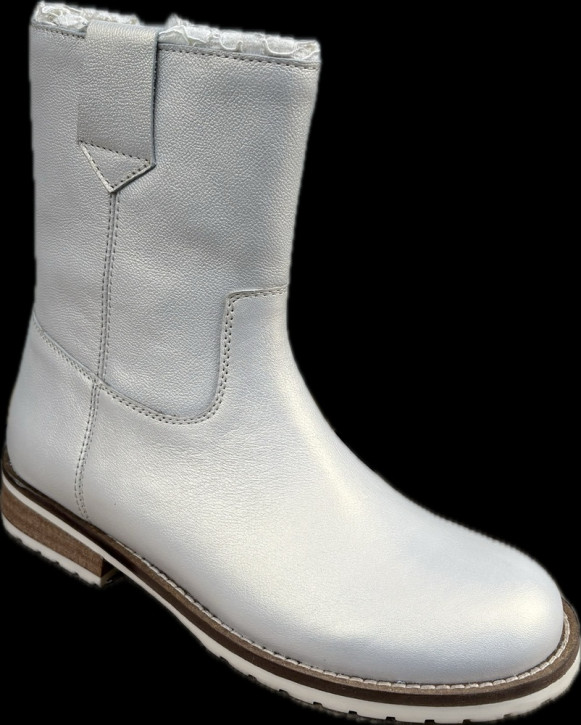 CONCEPT. Leder Stiefelette beige perlmutt