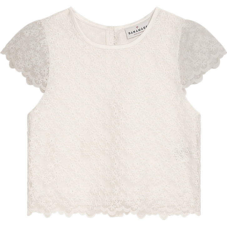 DANAMADE Spitzen-Shirt DTIBORA ivory