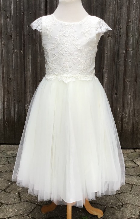 MONNY Kommunionkleid KANT TULE 20-18 weiß kurz MONNY Kommunionkleid KANT TULE 20-18 weiß kurz