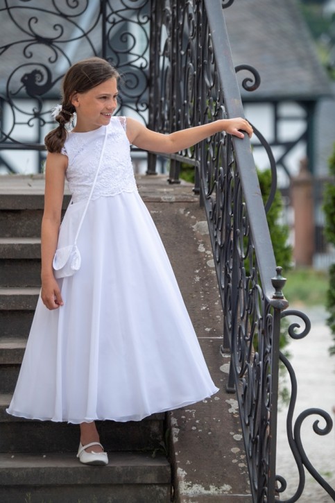 MONNY Kommunionkleid KRAALTJE CREPE 21-13 weiß lang MONNY Kommunionkleid KRAALTJE CREPE 21-13 weiß lang