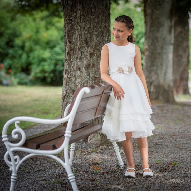 MONNY Kommunionkleid CREPE 21-25 weiß MONNY Kommunionkleid CREPE 21-25 weiß