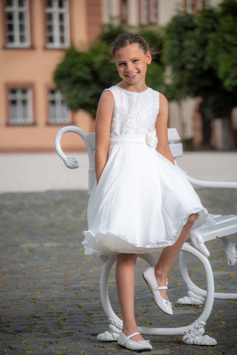 MONNY Kommunionkleid PAILETT CREPE 21-35 weiß MONNY Kommunionkleid PAILETT CREPE 21-35 weiß