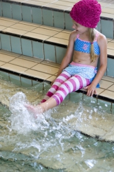 Bonnie Doon Capri-Legging Block-Ringel pink-weiß Bonnie Doon Capri-Legging Block-Ringel pink-weiß