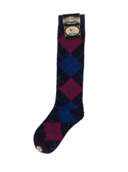 Bonnie Doon Kniestrümpfe Raute aristocrat (lila-blau-pink) Bonnie Doon Kniestrümpfe Raute aristocrat (lila-blau-pink)