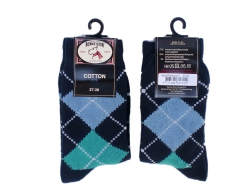 Bonnie Doon Socken Argyle/Raute navy/waterproof