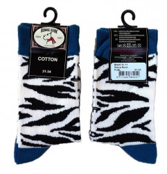 Bonnie Doon Socken ZEBRA schwarz-offwhite-petrol
