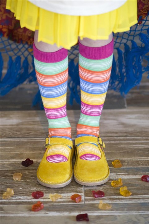 Bonnie Doon Kniestrümpfe HIGHLIGHTED STRIPES bouganvillea Bonnie Doon Kniestrümpfe HIGHLIGHTED STRIPES bouganvillea