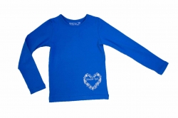 Kiezel-tje Basic-Shirt / Longsleeve kobaldblau Kiezel-tje Basic-Shirt / Longsleeve kobaldblau