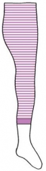 Bonnie Doon Capri-Legging Streifen pink-weiß