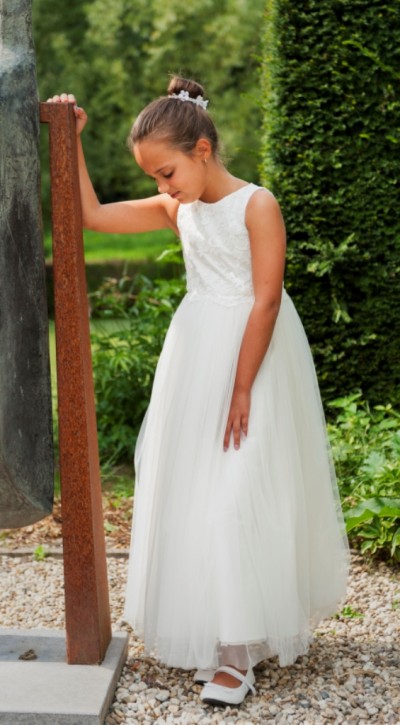 MONNY Kommunionkleid KANT TULE ecru lang MONNY Kommunionkleid KANT TULE ecru lang