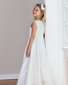 LILLY Kommunionkleid festives Kleid lang creme