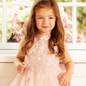 LILLY Kommunionkleid festives Kleid 3/4-lang rosa 140