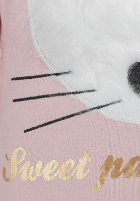 Blue Effect Mädchen Sweat-Shirt flauschige Katze puderrose 104