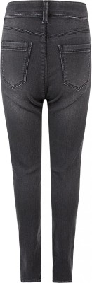 Blue Effect Mädchen High-Waist Jeans ultrastretch black soft used SLIM