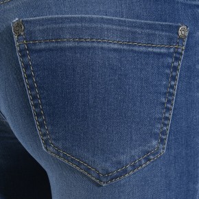 Blue Effect Mädchen cropped High-Waist Jeans medium blue NORMAL