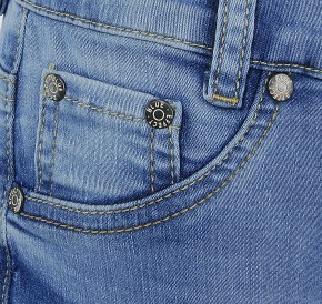 Blue Effect Mädchen cropped High-Waist Jeans light blue SLIM