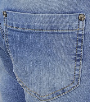 Blue Effect Mädchen cropped High-Waist Jeans light blue SLIM