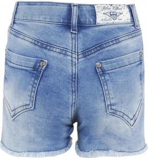 Blue Effect Mädchen High-Waist Jeans Short Open Seam light blue NORMAL