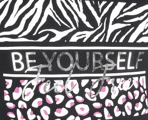 Blue Effect Mädchen T-Shirt BE YOUSELF schwarz 128