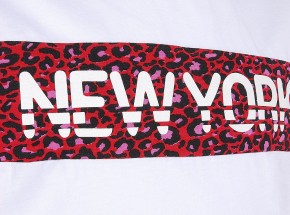 Blue Effect Mädchen Boxy-T-Shirt NEW YORK schneeweiß 128