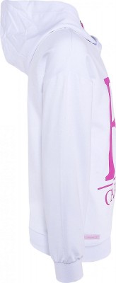 Blue Effect Mädchen Kapuzen-Sweat-Shirt / Hoodie BE CAREFUL schneeweiß