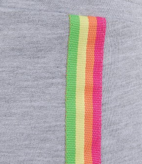 Blue Effect Mädchen Sweat Short seitlicher Streifen hellgrau melange NORMAL