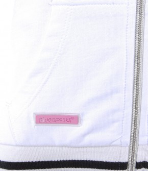 Blue Effect Mädchen Kapuzen-Sweat-Jacke schneeweiß 164