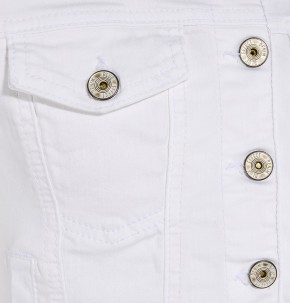 Blue Effect Mädchen Jeans-Jacke weiß