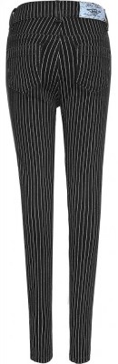 Blue Effect Mädchen High-Waist Jeans Streifen black stone SLIM