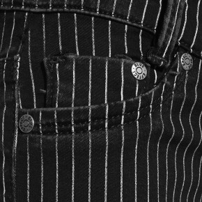 Blue Effect Mädchen High-Waist Jeans Streifen black stone SLIM