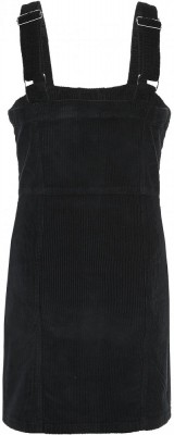 Blue Effect Mädchen Cord Latzkleid mit Knopfleiste schwarz