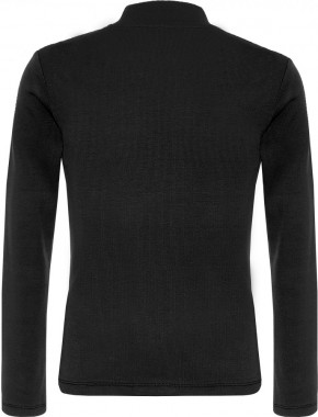 Blue Effect Mädchen geripptes Langarm-Shirt/Longsleeve schwarz