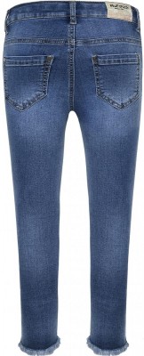 Blue Effect Mädchen cropped High-Waist Jeans ultrastretch Knee Cut medium blue SLIM