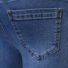 Blue Effect Mädchen cropped High-Waist Jeans ultrastretch Knee Cut medium blue SLIM