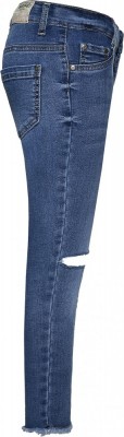 Blue Effect Mädchen cropped High-Waist Jeans ultrastretch Knee Cut medium blue SLIM