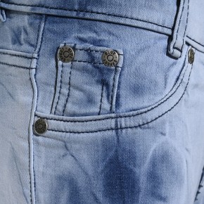 Blue Effect Mädchen cropped High-Waist Jeans ultrastretch Knee Cut medium blue NORMAL 164