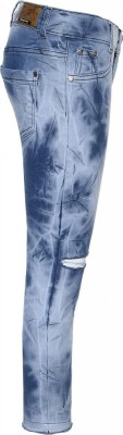 Blue Effect Mädchen cropped High-Waist Jeans ultrastretch Knee Cut medium blue NORMAL 164