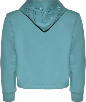 Blue Effect Mädchen Boxy Kapuzen-Sweat-Shirt / Hoodie MEMORABLE karibikgrün