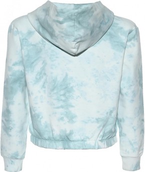 Blue Effect Mädchen Boxy Kapuzen-Sweat-Shirt / Hoodie GRATEFUL karibikgrün batik 128