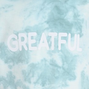 Blue Effect Mädchen Boxy Kapuzen-Sweat-Shirt / Hoodie GRATEFUL karibikgrün batik 128