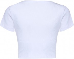 Blue Effect Mädchen geripptes Crop T-Shirt MEMORABLE schneeweiß