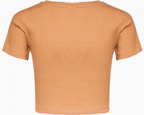 Blue Effect Mädchen geripptes Crop T-Shirt MEMORABLE honigmelone