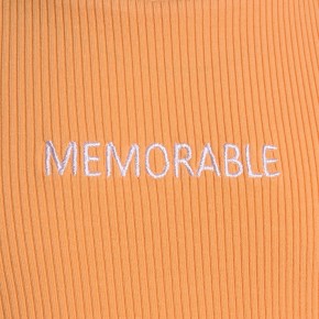 Blue Effect Mädchen geripptes Crop T-Shirt MEMORABLE honigmelone