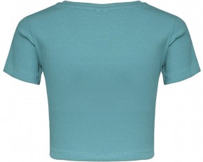 Blue Effect Mädchen geripptes Crop T-Shirt MEMORABLE karibikgrün 140
