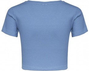 Blue Effect Mädchen geripptes Crop T-Shirt MEMORABLE himmelblau 140