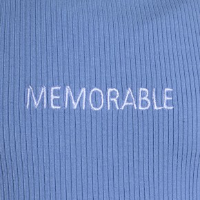 Blue Effect Mädchen geripptes Crop T-Shirt MEMORABLE himmelblau 140